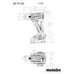 METABO BS 18 L BL Set - mobilná dielňa, akumulátorová vŕtačka, akumulátor, nabíjačka (613155710)