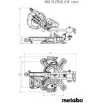 Metabo KGS 18 LTX BL 216 2x5,2Ah + ASC 55 (614216650)