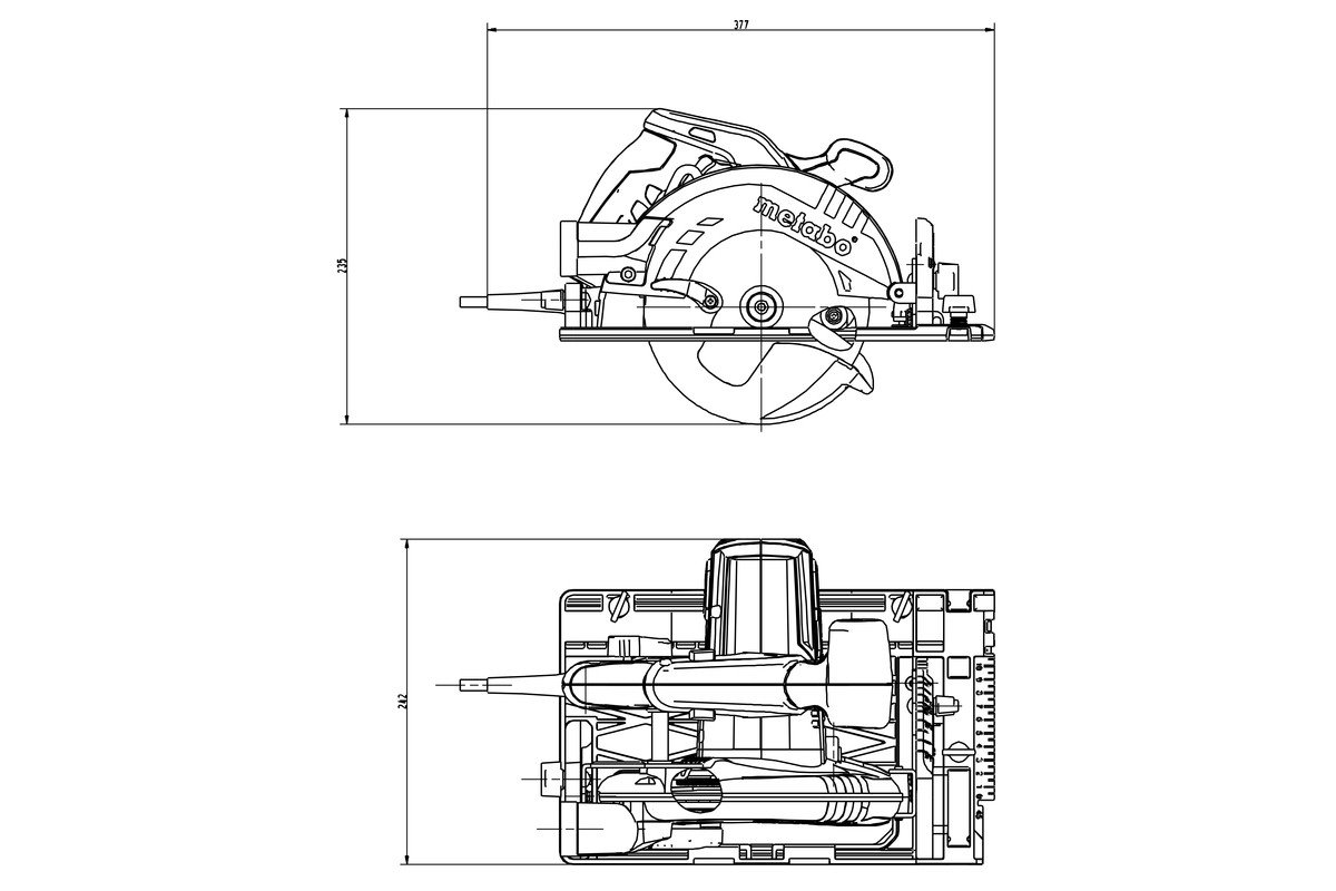 Metabo KS 55 FS sada píla + lišta (691064000)