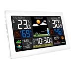Meteostanica Solight, extra veľký farebný LCD displej, teplota, vlhkosť, tlak, RCC, nabíjanie cez USB, biela