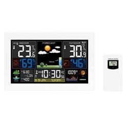 Meteostanica Solight, extra veľký farebný LCD displej, teplota, vlhkosť, tlak, RCC, nabíjanie cez USB, biela