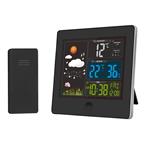 Meteostanica Solight, farebný LCD displej, teplota, vlhkosť, RCC, čierna