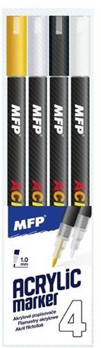 MFP Akrylový popisovač 1mm set 4ks
