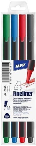 MFP Marker FL 4 ks farby 0,7 mm trojuholníkový
