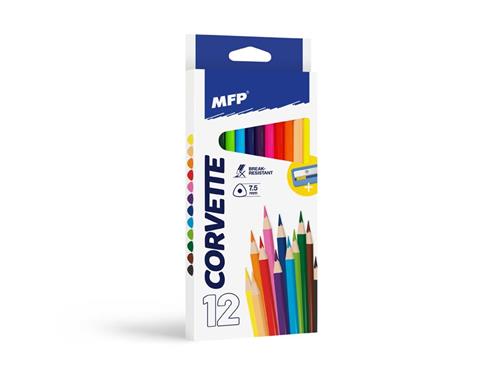 MFP Pastelky 12 ks triangular s ořezávátkem