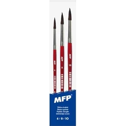 MFP Súprava okrúhlych kefiek 3ks 6,8,10/1028F