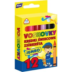 MFP Voskovky Jumbo 12 ks barev - trojhranné