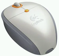 MG LOGITECH Cordless Mini Mouse - pro NB,USB,wireles, ORANGE