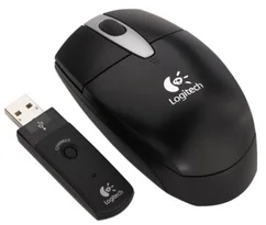 MG LOGITECH Cordless Optical Mouse for Notebooks black