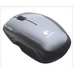 MG LOGITECH V400 Cordless Laser Mouse for notebooks (gray), USB