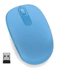 Microsoft Wireless Mobile Mouse 1850, Cyan blue