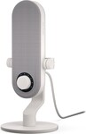 Mikrofón Krux Pin / stolný mikrofón / 3,5 mm konektor / USB-C / biely