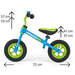 Milly Mally Detský bicykel Dragon Air modrý