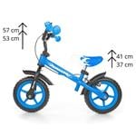 Milly Mally Detský bicykel Dragon s brzdou Blue