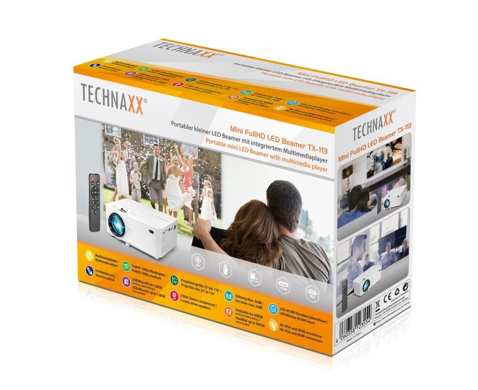 Mini LED projektor Technaxx TX-113