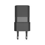 Mini sieťová nabíjačka FIXED s výstupom USB-C a USB, podpora PD a QC 3.0, 20 W, čierna