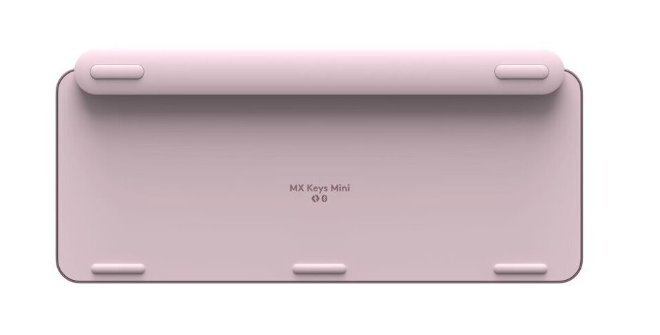 Minimalistická bezdrôtová podsvietená klávesnica Logitech MX Keys Mini, ružová - US INTL
