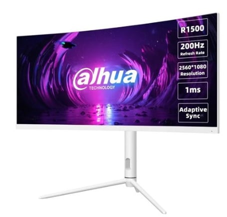 MO Dahua monitor LM30-E330CW curved 30" VA/2560x1080/1ms/250nits/3000:1/200Hz/2xDP/2xHDMI/bílý