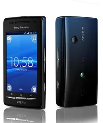 Mobilní telefon Sony Ericsson Xperia X8 (E15) Black + blue cover