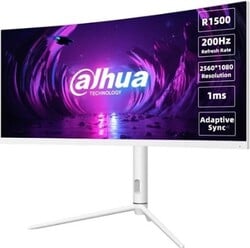 Monitor MO Dahua LM30-E330CW zakrivený 30" VA/2560x1080/1ms/250nits/3000:1/200Hz/2xDP/2xHDMI/biely