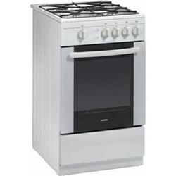 MORA Sporák plynový  bílý  MGIN 52160 GW, 50cm, Stop Gas, GRIL, termostat, el. z