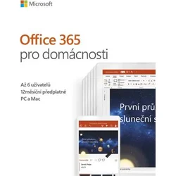 MS Office 365 pro domácnosti CZ - 6 uživatelů (6GQ-00898)
