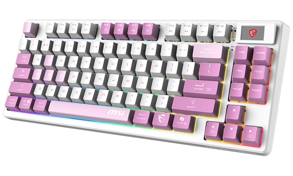 MSI FORGE GK600 TKL WIRELESS fialová