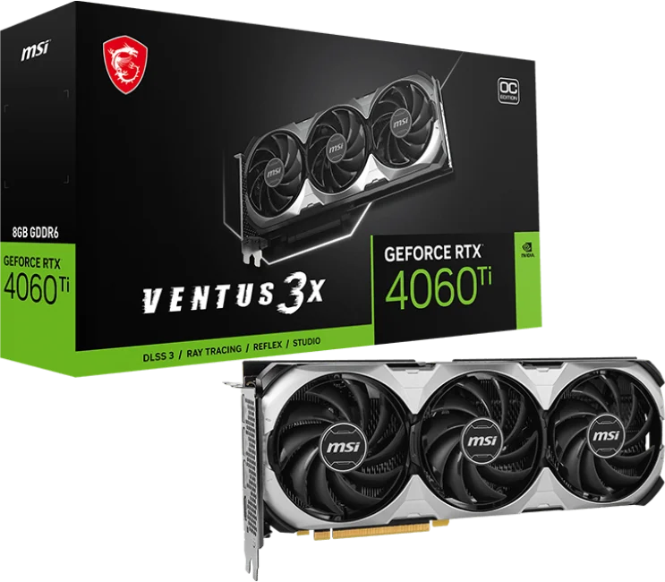 MSI GeForce RTX 4060 Ti VENTUS 3X 8G OC