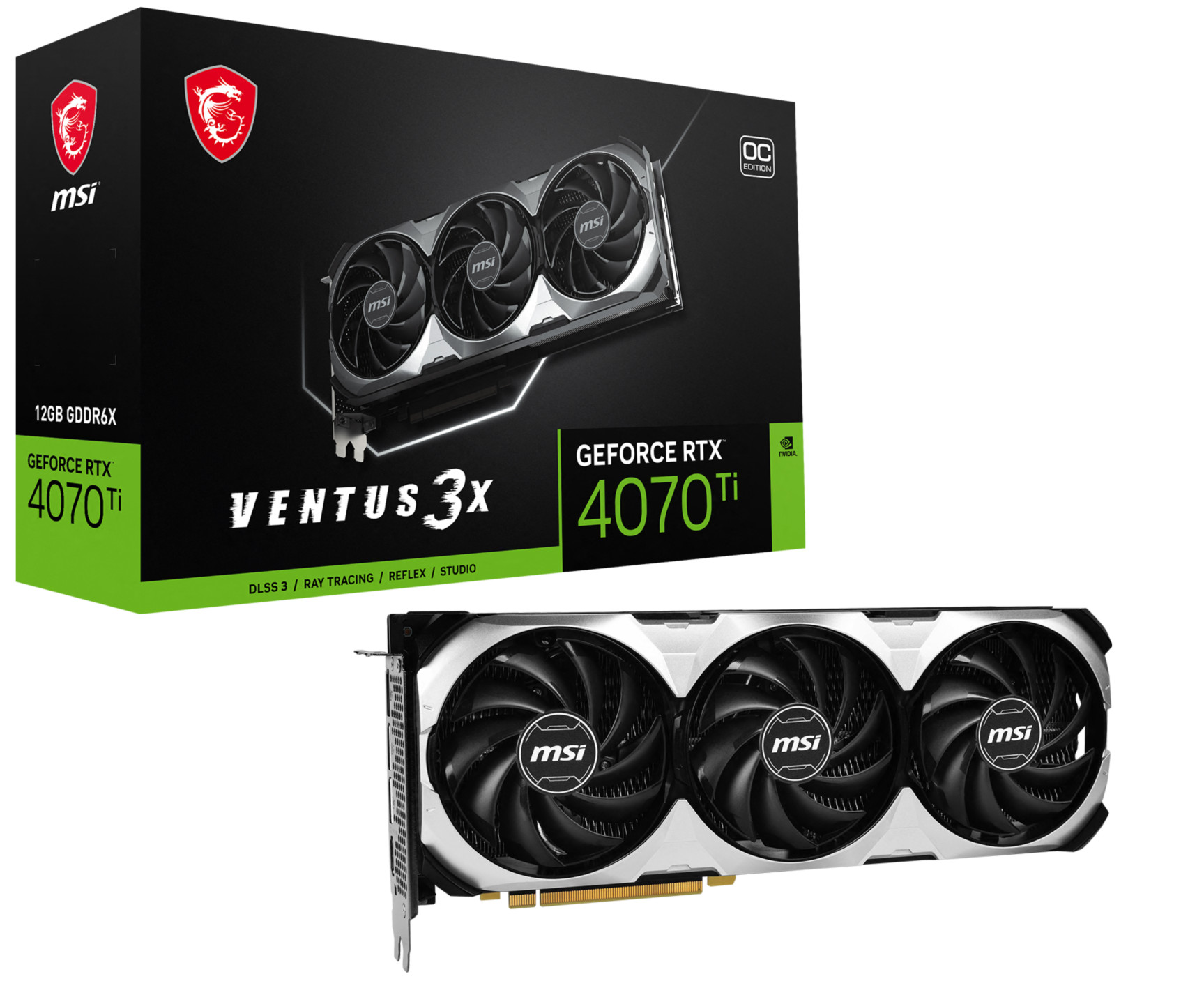 MSI GeForce RTX 4070 Ti VENTUS 3X 12G OC