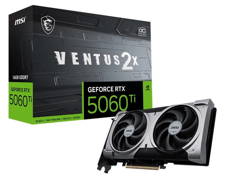 MSI GeForce RTX 5060 Ti 16G VENTUS 2X OC PLUS
