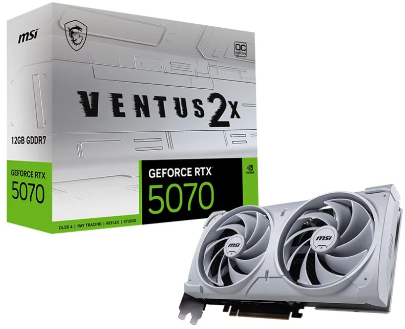 MSI GeForce RTX 5070 12G VENTUS 2X OC BIELA
