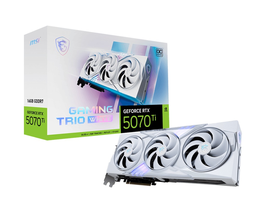 MSI GeForce RTX 5070 Ti TRIO OC WHITE