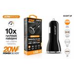 Múdra nabíjačka do auta ALIGATOR Power Delivery 20W, USB-C + USB-A CHPD0005