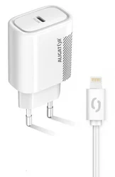 Múdra sieťová nabíjačka ALIGATOR Power Delivery 20W, USB-C kábel pre iPhone/iPad CHPD0002
