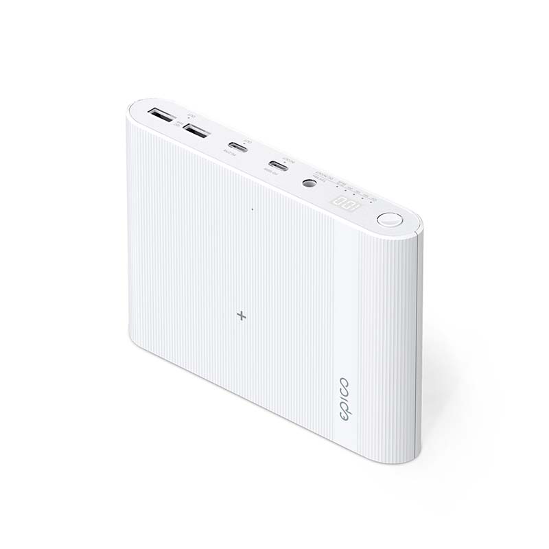 Multifunkčná powerbanka Epico 26800 mAh s podporou PD – biela