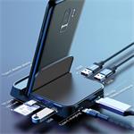 Multifunkčná stolová dokovacia stanica Baseus Mate Docking USB-C (USB-C, USB 3.0, 2USB 2.0, 4KHDMI, čítačka kariet microSD/SD)