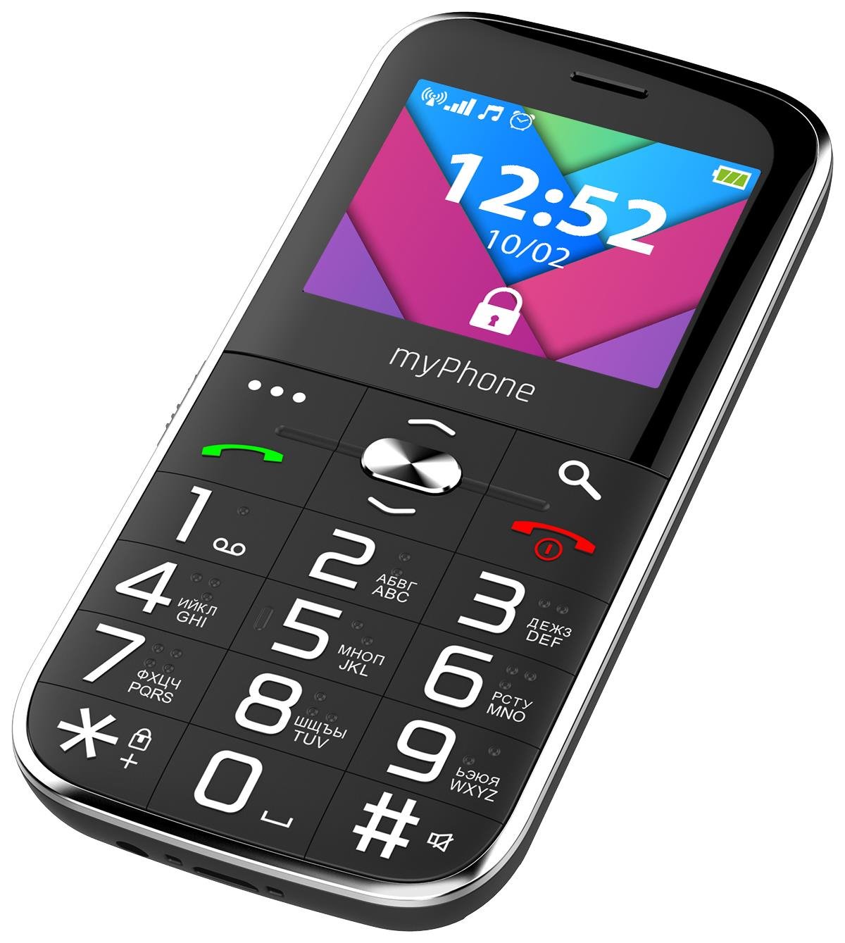 myPhone Halo C Senior Čierny
