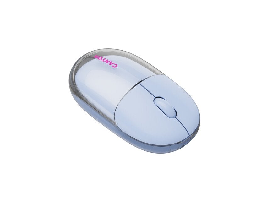 Myš CANYON OnClick 24 BT/ Wireless Transparent/Blue