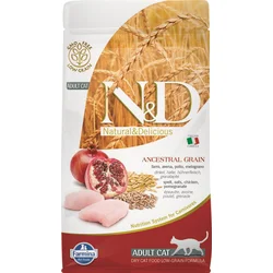 N&D LG CAT Adult Chicken & Pomegranate 5kg granule pre mačky