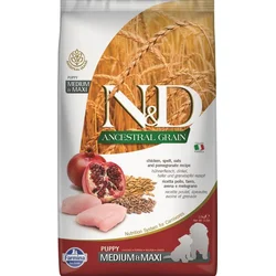 N&D LG DOG Puppy M/L Chicken & Pomegranate 2,5kg granule pre šteňatá
