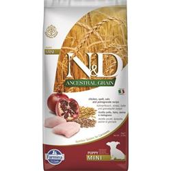 N&D LG DOG Puppy Mini Chicken & Pomegranate 7kg granule pro štěňata