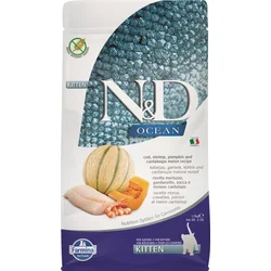 N&D OCEAN CAT Kitten Cod & Shrimp & Pumpkin & Melon 1,5kg granule pre mačiatka
