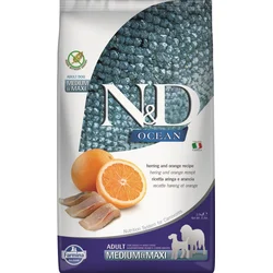 N&D OCEAN DOG Adult M/L Herring & Orange 2,5kg granule pro psy