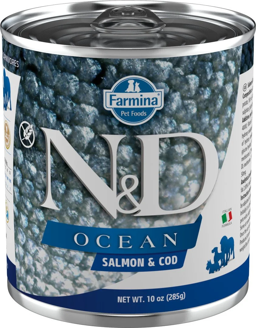 N&D OCEAN DOG Adult Salmon & Codfish 285g konzerva pro psy