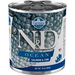 N&D OCEAN DOG Adult Salmon & Codfish 285g konzerva pro psy