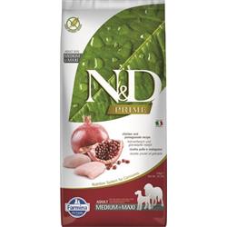 N&D PRIME DOG Adult M/L Chicken & Pomegranate 12kg granule pro psy