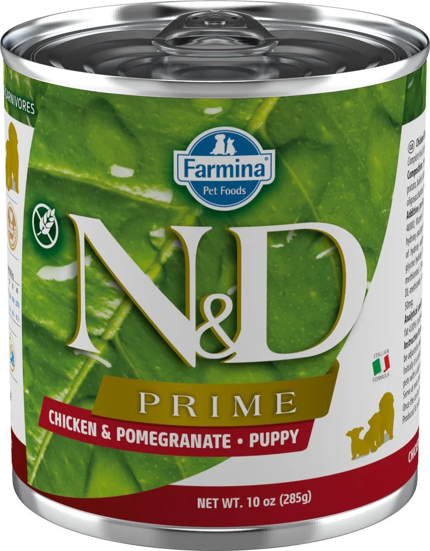 N&D PRIME DOG Puppy Chicken & Pomegranate 285g konzerva pro štěňata