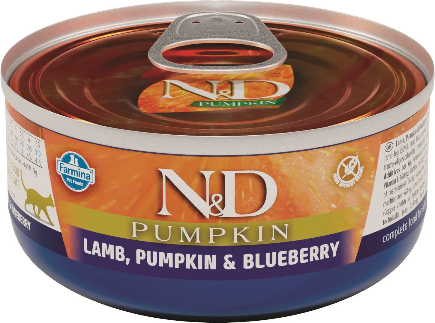 N&D PUMPKIN CAT Adult Lamb & Blueberry 70g konzerva pro kočky