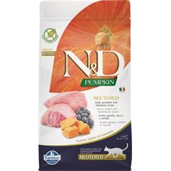 N&D PUMPKIN CAT Neutered Lamb & Blueberry 1,5kg granule pro kastrované kočky