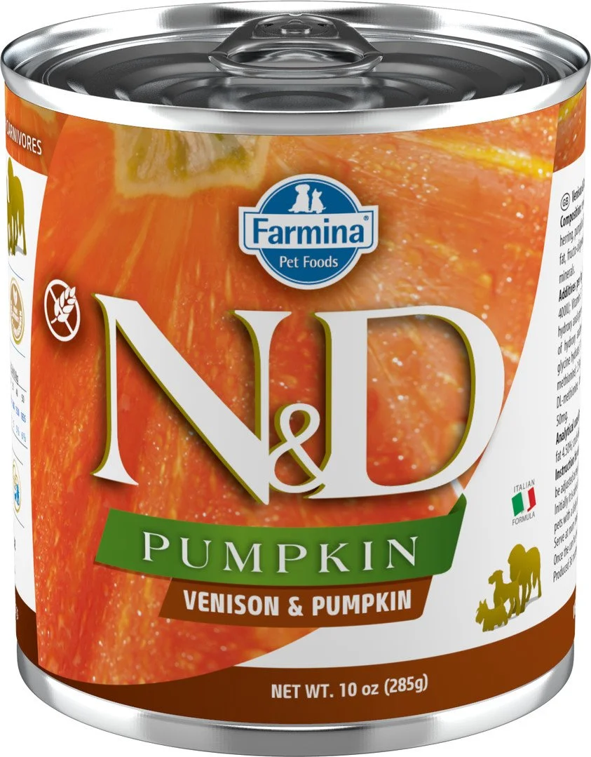 N&D PUMPKIN DOG Adult Venison & Pumpkin 285g konzerva pro psy